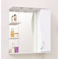 Зеркало-шкаф Style Line Амелия 75/С белый с подсветкой