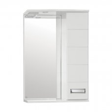 Зеркало-шкаф Style Line Ирис 55/С белый с подсветкой