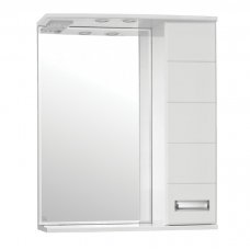 Зеркало-шкаф Style Line Ирис 65/С белый с подсветкой