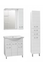 Тумба с раковиной Style Line Ирис 75 напольная белая
