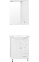 Зеркало-шкаф Style Line Эко Стандарт Панда 65/С белый