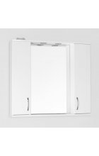 Зеркало-шкаф Style Line Эко Стандарт Панда 90/С белый