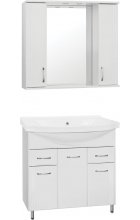 Зеркало-шкаф Style Line Эко Стандарт Панда 90/С белый