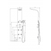 Душевая панель Taliente TA-G-A02Wcr+s