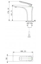 Смеситель Timo Helmi 4061/03F черный для раковины