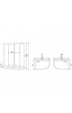 Душевая кабина Timo Standart T-6602 Silver R