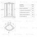 Душевая кабина Triton Стандарт Аква Полосы 90х90А 