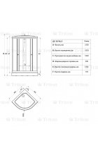 Душевой уголок Triton Стандарт Аква Квадраты 90х90А