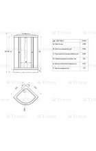 Душевой уголок Triton Стандарт Аква Узоры 100х100А