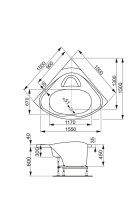 Акриловая ванна Vagnerplast ATHENA 150 