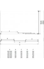 Душевой уголок Veconi RV-031 110х70х195 Душевой уголок Veconi RV-031 110х70х195