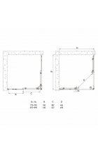 Душевой уголок Veconi RV-113 90х90х185