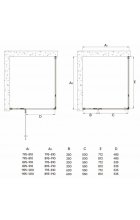 Душевой уголок Veconi RV-073 120х90х195 Душевой уголок Veconi RV-073 120х90х195