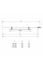 Шторка на ванну Veconi PL-79B 70х150 распашная