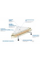Душевой поддон WEMOR (Германия) 100/80/44 L асимметрия