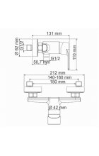 Смеситель для душа Wasserkraft Dill 6102 
