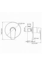 Смеситель для душа Wasserkraft Dill 6151 