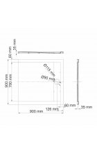 Душевой поддон Wasserkraft Wiese 84T03