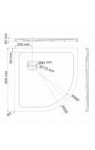 Душевой поддон Wasserkraft Neime 19T01