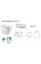 Унитаз WeltWasser WW HEIMBACH 043 GL-WT подвесной, белый глянец