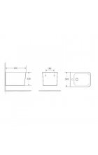 Комплект WeltWasser BAMBERG 480 BD + GELBACH 005 MT-GR инсталляция с биде