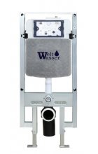 Комплект WeltWasser AMBERG 497 ST + KEHLBACH 004 GL-WT + AMBERG RD-CR инсталляция с унитазом и кнопкой смыва