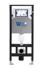Комплект WeltWasser AMBERG 506 + HEIMBACH 004 GL-WT + AMBERG RD-WT инсталляция с унитазом и кнопкой смыва