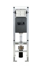 Комплект WeltWasser AMBERG 350 ST + GELBACH 004MT-WT + AMBERG RD-MT CR инсталляция с унитазом и кнопкой смыва