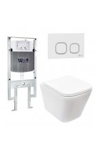 Комплект WeltWasser AMBERG 497 ST + GELBACH 004MT-WT + AMBERG RD-WT инсталляция с унитазом и кнопкой смыва Комплект WeltWasser AMBERG 497 ST + GELBACH 004MT-WT + AMBERG RD-WT инсталляция с унитазом и кнопкой смыва