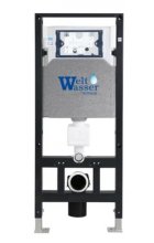 Комплект WeltWasser AMBERG 506 + GELBACH 004MT-BL + AMBERG RD-MT CR инсталляция с унитазом и кнопкой смыва