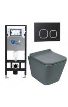 Комплект WeltWasser AMBERG 506 + GELBACH 004 MT-GR + AMBERG RD-BL инсталляция с унитазом и кнопкой смыва Комплект WeltWasser AMBERG 506 + GELBACH 004 MT-GR + AMBERG RD-BL инсталляция с унитазом и кнопкой смыва