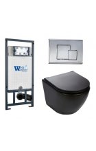 Комплект WeltWasser MARBERG 507 + MERZBACH 004 MT-BL + MAR 507 SE инсталляция с унитазом и кнопкой смыва Комплект WeltWasser MARBERG 507 + MERZBACH 004 MT-BL + MAR 507 SE инсталляция с унитазом и кнопкой смыва