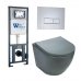 Комплект WeltWasser MARBERG 410 + MERZBACH 004 MT-GR + MAR 410 SE инсталляция с унитазом и кнопкой смыва