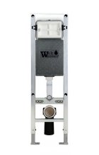 Комплект WeltWasser AMBERG 350 ST + SALZBACH 004 MT-GR + AMBERG RD-MT CR инсталляция с унитазом и кнопкой смыва