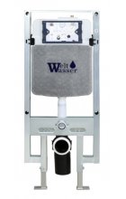 Комплект WeltWasser AMBERG 497 ST + ODENBACH 004 GL-WT + AMBERG RD-MT CR инсталляция с унитазом и кнопкой смыва