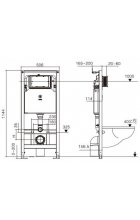 Комплект WeltWasser AMBERG 506 ST + ROTBACH 004 GL-WT + AMBERG RD-CR инсталляция с унитазом и кнопкой смыва