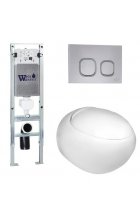 Комплект WeltWasser AMBERG 350 ST + JECKENBACH 004 GL-WT + AMBERG RD-WT инсталляция с унитазом и кнопкой смыва Комплект WeltWasser AMBERG 350 ST + JECKENBACH 004 GL-WT + AMBERG RD-WT инсталляция с унитазом и кнопкой смыва