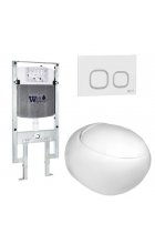 Комплект WeltWasser AMBERG 497 ST + JECKENBACH 004 GL-WT + AMBERG RD-WT инсталляция с унитазом и кнопкой смыва Комплект WeltWasser AMBERG 497 ST + JECKENBACH 004 GL-WT + AMBERG RD-WT инсталляция с унитазом и кнопкой смыва