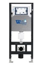 Комплект WeltWasser AMBERG 506 + JECKENBACH 004 GL-WT + AMBERG RD-CR инсталляция с унитазом и кнопкой смыва