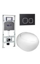 Комплект WeltWasser AMBERG 506 ST + JECKENBACH 004 GL-WT + AMBERG RD-BL инсталляция с унитазом и кнопкой смыва Комплект WeltWasser AMBERG 506 ST + JECKENBACH 004 GL-WT + AMBERG RD-BL инсталляция с унитазом и кнопкой смыва