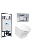 Комплект WeltWasser MARBERG 507 + ODENBACH 004 GL-WT + MAR 507 SE инсталляция с унитазом и кнопкой смыва Комплект WeltWasser MARBERG 507 + ODENBACH 004 GL-WT + MAR 507 SE инсталляция с унитазом и кнопкой смыва