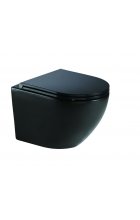 Унитаз WeltWasser WW MERZBACH 041 MT-BL подвесной, черный матовый Унитаз WeltWasser WW MERZBACH 041 MT-BL подвесной, черный матовый