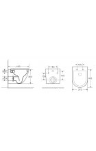 Унитаз WeltWasser WW MERZBACH 041 MT-BL подвесной, черный матовый