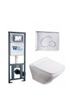 Комплект WeltWasser MARBERG 410 + HOFBACH 004 GL-WT + MAR 410 RD инсталляция с унитазом и кнопкой смыва Комплект WeltWasser MARBERG 410 + HOFBACH 004 GL-WT + MAR 410 RD инсталляция с унитазом и кнопкой смыва