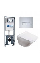 Комплект WeltWasser MARBERG 410 + HOFBACH 004 GL-WT + Mar 410 SE инсталляция с унитазом и кнопкой смыва Комплект WeltWasser MARBERG 410 + HOFBACH 004 GL-WT + Mar 410 SE инсталляция с унитазом и кнопкой смыва
