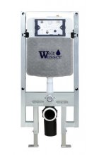 Комплект WeltWasser AMBERG 497 ST + HOFBACH 004 GL-WT + AMBERG RD-MT CR инсталляция с унитазом и кнопкой смыва