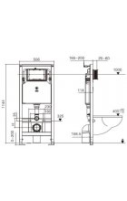 Комплект WeltWasser AMBERG 506 ST + HOFBACH 004 GL-WT + AMBERG RD-WT инсталляция с унитазом и кнопкой смыва