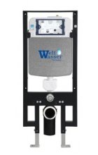 Комплект WeltWasser AMBERG 497 + KEHLBACH 004 GL-WT + AMBERG RD-WT инсталляция с унитазом и кнопкой смыва