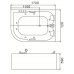 Гидромассажная ванна WeltWasser WW HB DUMMER 170/120 WT L