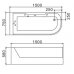 Гидромассажная ванна WeltWasser WW HB ALSTER 150/75 WT R